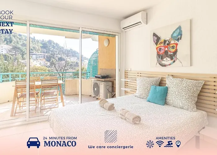 Peaceful Studio Swimming Pool Near Menton